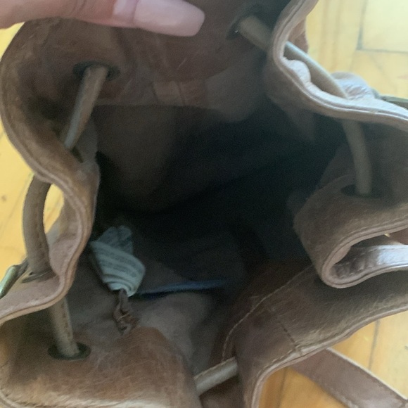 Zara genuine Leather bucket crossbody Bag in Brown - Picture 5 of 5